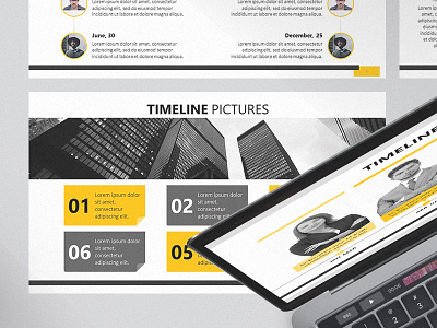 Timeline Picture Corporate Presentation Template | Free Download 24slides design download googleslides graphicdesign keynote powerpoint presentationdesign presenting