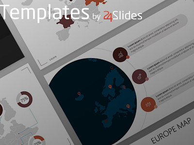 Europe Map PowerPoint Template | Free Download 24slides corporatedesign corporateidentity design download free keynote modern powerpoint presentationlayout