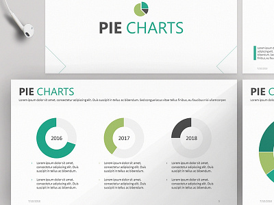 Pie Chart Presentation Template | Free Download branding corporatebranding corporatedesign corporateidentity design googleslides keynote powerpoint presentationdesign presentations