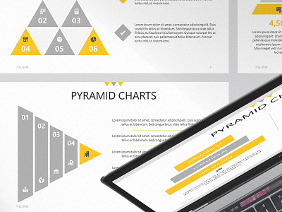 Pyramid Chart Presentation Template | Free Download brandingstrategy corporatebranding corporatedesign design free graphicdesign keynote modern presentationdesign