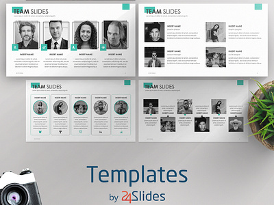 Team Slides PowerPoint Template | Free Download corporatebranding design free graphicdesign modern presentationlayout presentations presenting templates