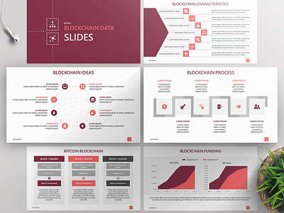 Block Chain Data Presentation Template | Free Download