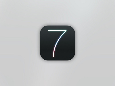 iOS Black app icon ios7