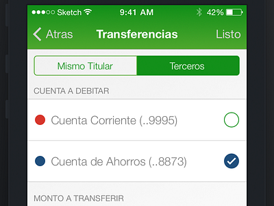 Bank App Practice · Transfer Screen