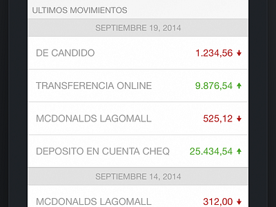Bank App Practice · Movements app bank design flat green ios8 sketch ui