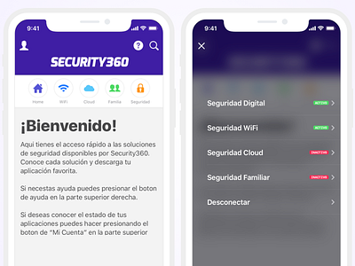 Security360 ios design ui design ux