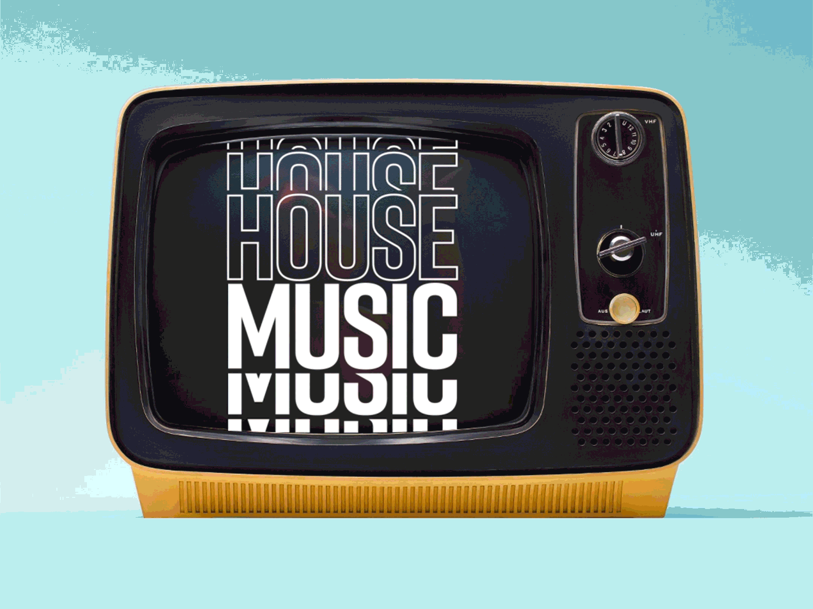 Sunday house music vibes acid house animation brand branding design dj graphic design house music logo motion graphics music typography