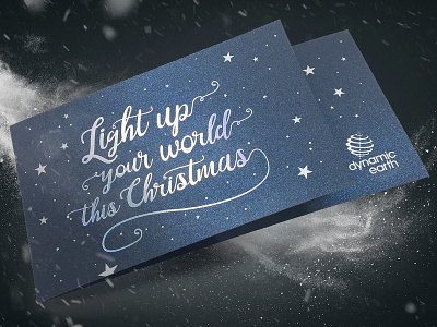 Dynamic Earth Christmas Invite christmas design gfsmith holographic foil invite metallic ink print typography xmas