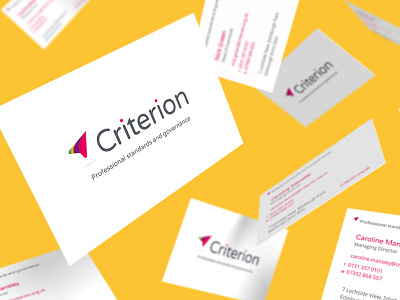 Criterion Business Card brand branding busines card ci corporate corporate branding corporate business card design icon logo print