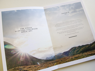 Glenmuir SS2013 Brochure Intro Spread brochure print
