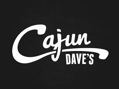 Cajun Dave's Logo brand cajun daves identity logo patrick lowden restaurant script typography
