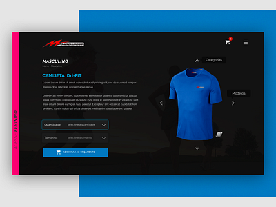 page product concept layout MitoSport design layout design onepage site site design sports design ui