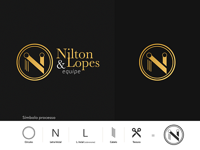 Criação de Logotipo Salão Nilton Lopes