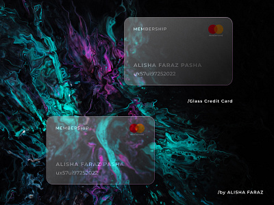 Glass Credit Card Design