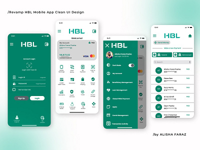Revamp - HBL Mobile App Clean UI Design