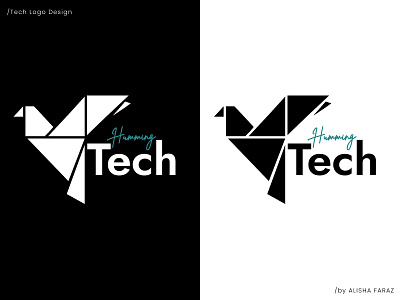 Tech Logo Design - HummingTech branding design figma graphic design humming illustration logo personal project photoshop tech typography ui vector