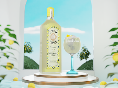 Bombay Citron Presse 3d alcohol bombay sapphire lemon product video