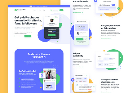 Premium.Chat web design proposal