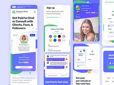 Premium.Chat web design proposal