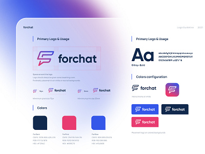 Forchat logo design