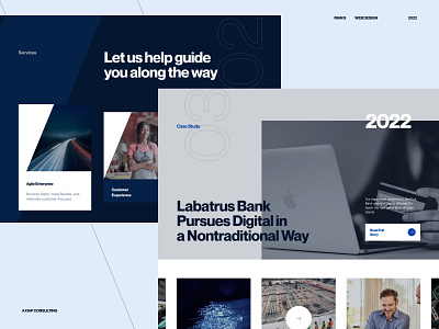 Axiap Consulting - Section Blocks agency banking big photo big type blocks business capital case study clean consultancy corporate web customer experience enterprise figma grid section services spacing web design webflow
