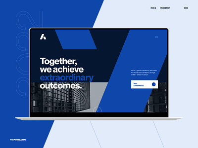 Axiap Consulting Homepage - Full version agency banking big type blocks business business web capital case study consultancy corporate enterprise figma grid landing page minimal sections spacing testimonials web design