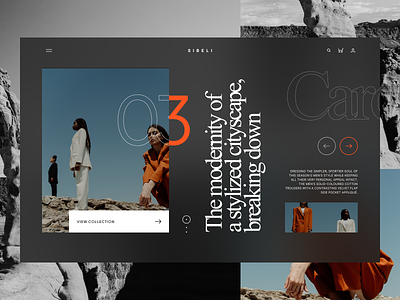 HDRS #6 clean design fashion figma header hero landing page minimal typography ui design web design