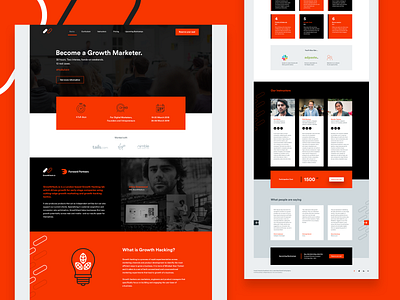Growth Marketer Landing Page by Rian | neuwebz© on Dribbble