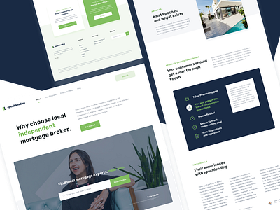 Corporate Mortgage Landing Page - Design Proposal agent architecture broker clean design figma green ui green web icons interior landing page loan house loan web minimal mortgage page simple sketchapp typography ui design web design