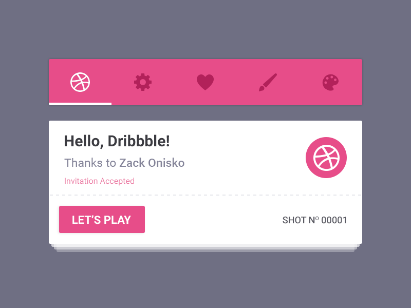 My first shot - Thanks Zack by Jithin Jose on Dribbble