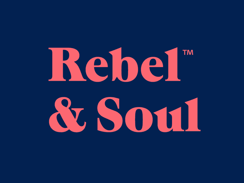 Rebel & Soul logotype branding design logo typography