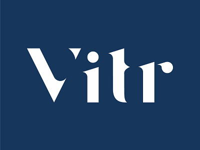 Vitr Design & Kommunikation logotype logo logotype typography