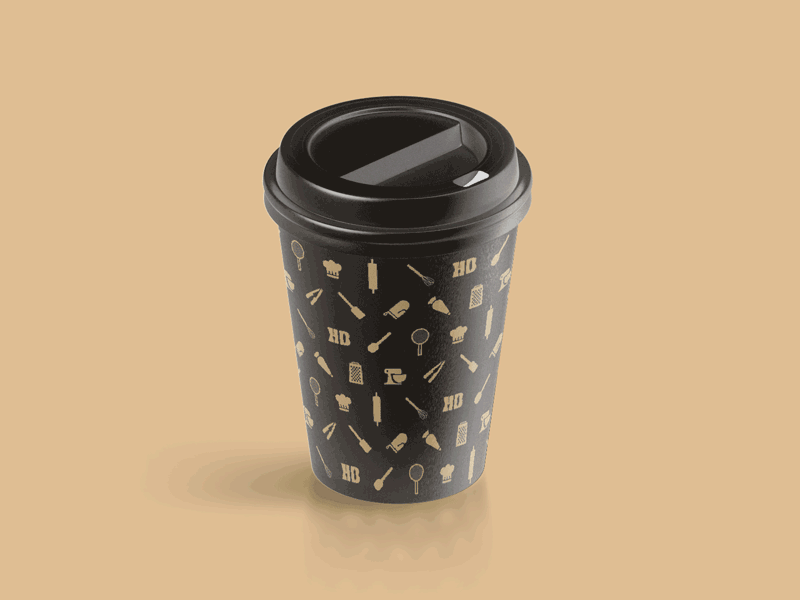 Konditorn & Bagarn coffee cup coffee cup graphic design pattern pattern design
