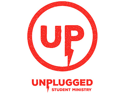 Unplugged Student Ministry Logo branding catholic christian electricity logo ministry nondenom student ministry unplugged voltage youth group