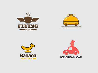 logo food banana branding bread design es food graphic design ice cream logo logo food logobread logos pack logo templates