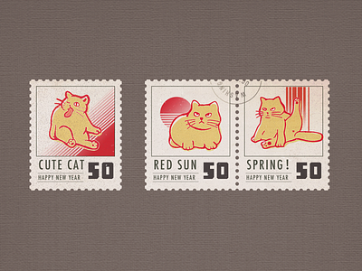 cat's stamp