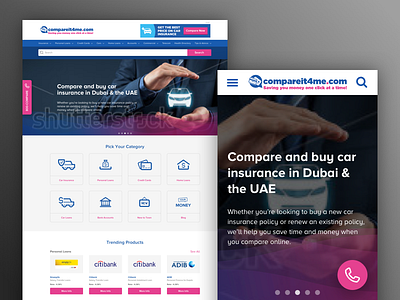 Responsive Website - compareit4me.com