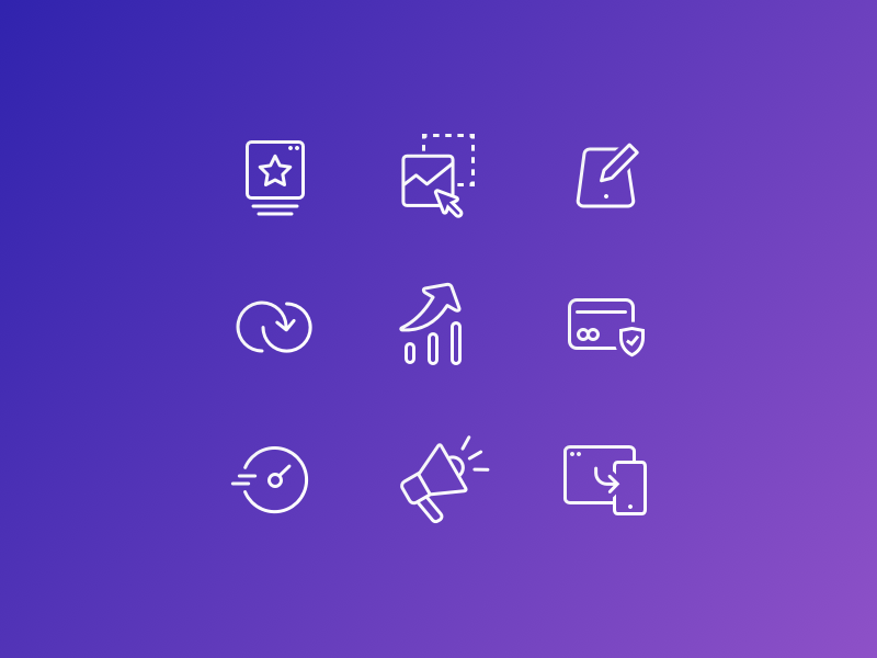 Site Builder Icons Set by saponya on Dribbble