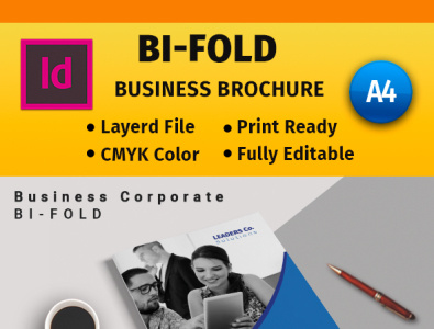 Bi-Fold #2 bi fold corporate graphic design