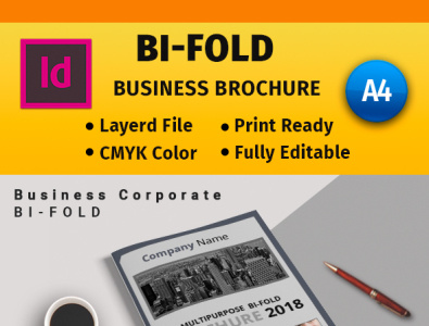 Bi-Fold #3 bi fold broch corporate graphic design illustration seo