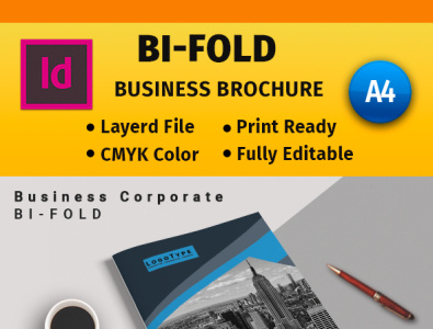 Bi-fold Brochure #6 bi fold branding brochure corporate design graphic design