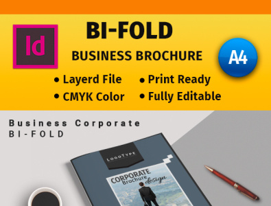 Bi-fold Brochure #7 bi fold branding brochure corporate design graphic design