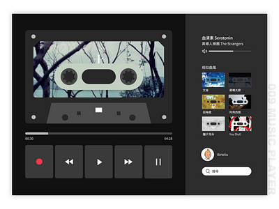 #009 Music Player ui