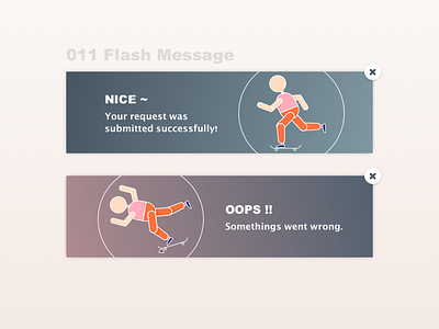 #011 Flash Message illustration ui