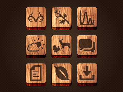 Woodgrain Icons