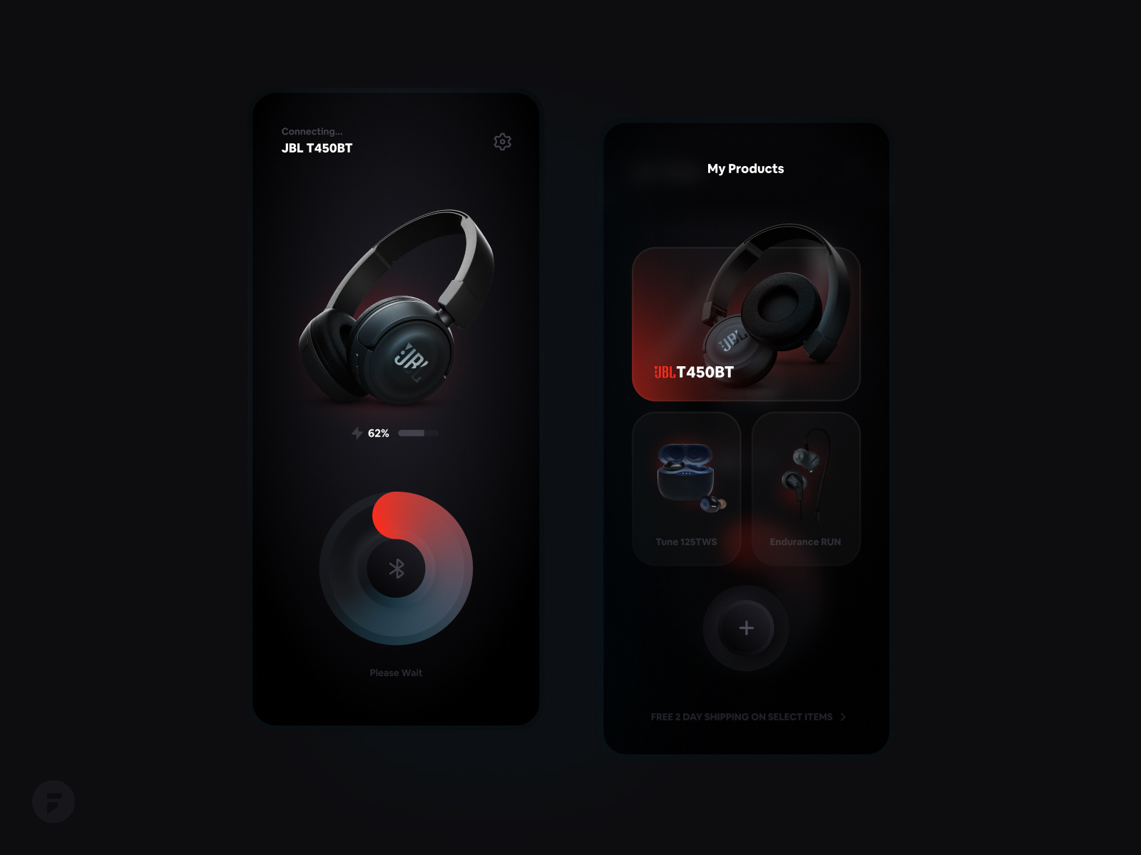 Headphone Controller App JBL by Amin Masihzade for Fiction on Dribbble