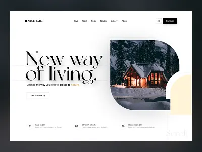 Ark Shelter - Back to nature! ark ark shelter booking cabin concept design home house live shelter ui web web design web page website