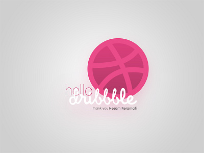 Hello Dribbble ! debut dribbble first shot hello