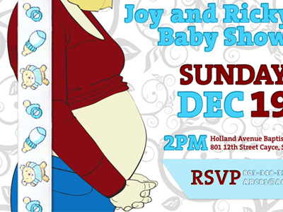 Baby Shower Invite baby illustration invitation shower vector
