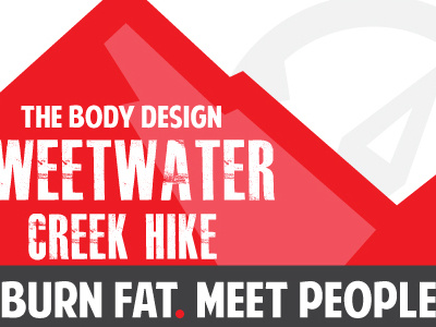 Sweetwater Hike - Event Logo branding facebook cover fitness flat design graphic design social media web